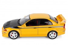 MITUSBISHI Lancer Evo VI GSR T.M.E. Tommy Makinen Edition 2000 Yellow - Motorhelix Escala 1:18 (M84306)