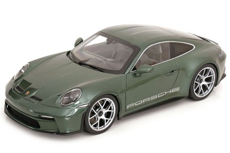 PORSCHE 911 (992) S/T 2023 Green Metallic - Norev Scale 1:12 (127552)