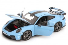 PORSCHE 911 (992) GT3 Weissach Package 2025 Gulf Blue - Norev Escala 1:18 (187000)