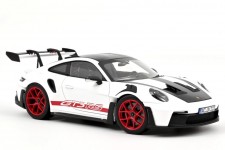 PORSCHE 911 (992) GT3 RS Weissach Package Coupe 2022 White - Norev Scale 1:18 (187373)