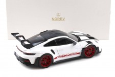 PORSCHE 911 (992) GT3 RS Weissach Package Coupe 2022 White - Norev Scale 1:18 (187373)