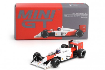 McLaren MP4/4 GP Japan 1988 Alain Prost - MiniGT Escala 1:64 (MGT01123L)