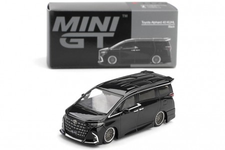 TOYOTA Alphard 40 KUHL 2025 Balck - MiniGT Escala 1:64 (MGT01179L)