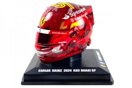 CASCO BELL Carlos Sainz GP Abu Dhabi 2024 Ferrari - LookSmart Escala 1:5 (LSHEL018)