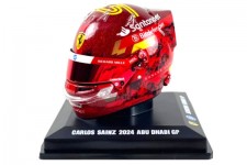 BELL HELMET Carlos Sainz GP Abu Dhabi 2024 Ferrari - LookSmart Scale 1:5 (LSHEL018)
