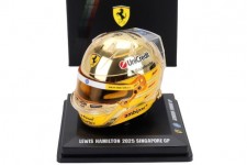 BELL HELMET Lewis Hamilton GP Singapur 2025 Ferrari  - LookSmart Scale 1:5 (LSHEL023)