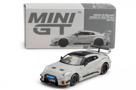 NISSAN LB-Silhouette WORKS GT 35GT-RR Ver.1 2026 Matt Grey - MiniGT Scale 1:64 (MGT01248L)