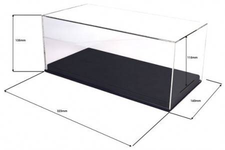 VITRINA BBR Cuero Negra - Escala 1/18 - 32,3 x 16,0 x 13,5 cm (VET1804B1)