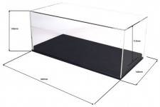 VITRINA BBR Cuero Negra - Escala 1/18 - 32,3 x 16,0 x 13,5 cm (VET804B)