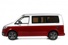 VOLKSWAGEN T6.1 2021 California Red / Silver - OttoMobile Escala 1:18 (OT1342)