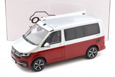 VOLKSWAGEN T6.1 2021 California Red / Silver - OttoMobile Escala 1:18 (OT1342)