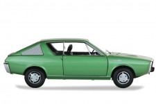 RENAULT R17 1976 Verde Metalico - Solido Escala 1:18 (S1803701)