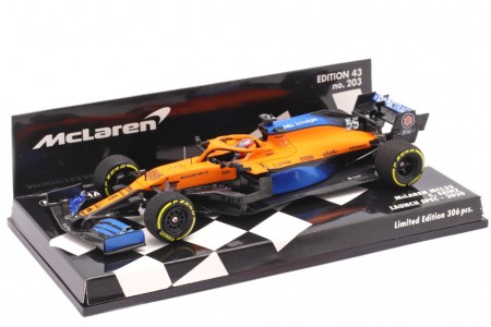 McLaren MCL35 Renault Formula 1 2020 Carlos Sainz - Minichamps Escala 1:43 (537204355)