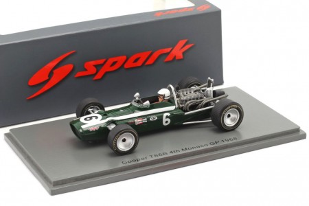 COOPER T86B GP Monaco Formula 1 1968 Ludovico Scarfiotti - Spark Escala 1:43 (s6983)