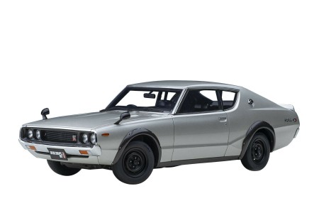 NISSAN Skyline 2000 GT-R (KPGC1110) 1973 Silver - AutoArt Scale 1:18 (77471)