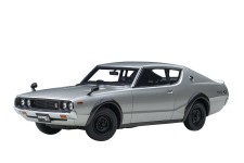 NISSAN Skyline 2000 GT-R (KPGC1110) 1973 Silver - AutoArt Scale 1:18 (77471)