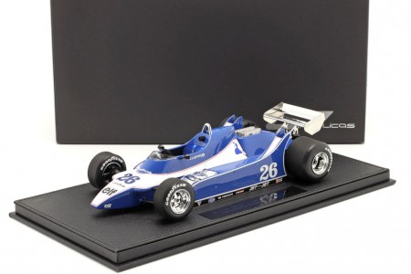 LIGIER JS11/15 Formula 1 1980 J. Laffite - Incluye Vitrina - GP Replicas Escala 1:18 (GP70B)