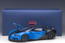 BUGATTI Chiron Sport 2019 Blue / Carbon - AutoArt Escala 1:18 (70997)