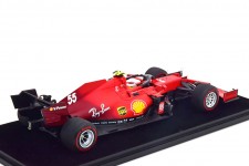 FERRARI SF21 GP Bahrain Carlos Sainz - Incluye Vitrina - Looksmart Escala 1:18 (LS18F1036)