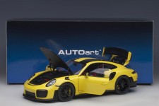 PORSCHE 911 (991 II) GT2 RS Weissach Package 2017 Yellow - AutoArt Scale 1:18 (78172)