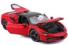 FERRARI SF90 Stradale Hybrid 2019 Red - Bburago Escala 1:18 (18-16015R)