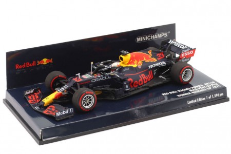 RED BULL RB16B World Champion Winner GP Monaco 2021 M. Verstappen - Minichamps Scale 1:43 (410210633)
