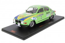 SAAB 96 V4 Rally Suecia 1976 S. Blomqvist / H. Sylvan - Ixo Escala 1:18 (18RMC085B)