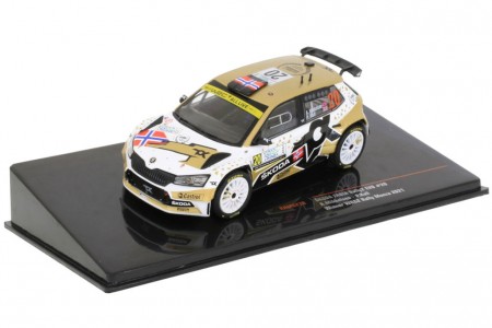 SKODA Fabia Rally2 Evo Winner Rally Monza 2021 A. Mikkelsen / P. Hall - Ixo Scale 1:43 (RAM827B)