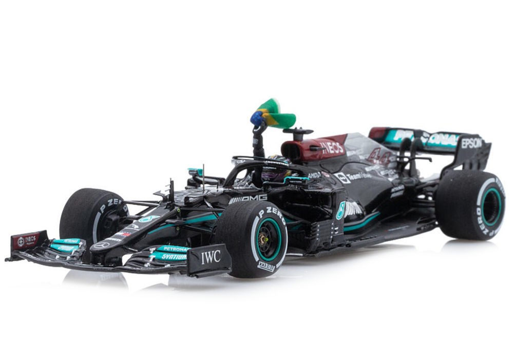 Spark AMG Mercedes W12 Lewis Hamilton 2021 Brazilian GP winner 1/43 S7 –  racepassionstore