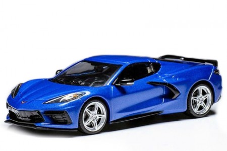 Chevrolet CORVETTE Stingray 2020 Blue Metallic - Ixo Escala 1:43 (MOC316)