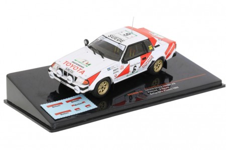 TOYOTA Celica 2000 GT 2nd Rally Ivory Coast 1982 Eklund / Spjuth - Ixo Scale 1:43 (RAC400A)