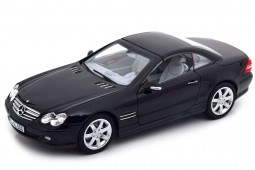 MERCEDES-Benz SL500 (R230) Cabriolet 2003 Black - Norev Scale 1:18 (183840)