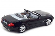 MERCEDES-Benz SL500 (R230) Cabriolet 2003 Black - Norev Scale 1:18 (183840)