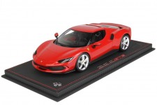 FERRARI 296 GTB Hybrid 830HP V6 2021 Rosso Corsa 322 - BBR Scale 1:18 (P18210A)