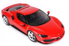 FERRARI 296 GTB Hybrid 830HP V6 2021 Rosso Corsa 322 - BBR Scale 1:18 (P18210A)