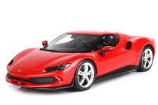 FERRARI 296 GTB Hybrid 830HP V6 2021 Rosso Corsa 322 - BBR Scale 1:18 (P18210A)